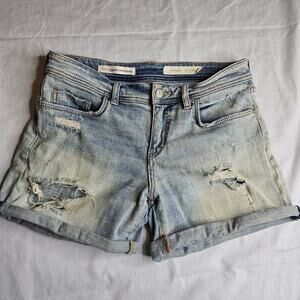 Pilcro | Anthropologie Jean Shorts Size 26 Mid Rise Hyphen Distressed Denim